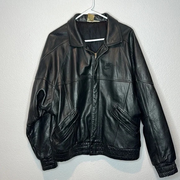 Nike Jackets Coats Rare Nike Flight Jordan Leather Bomber